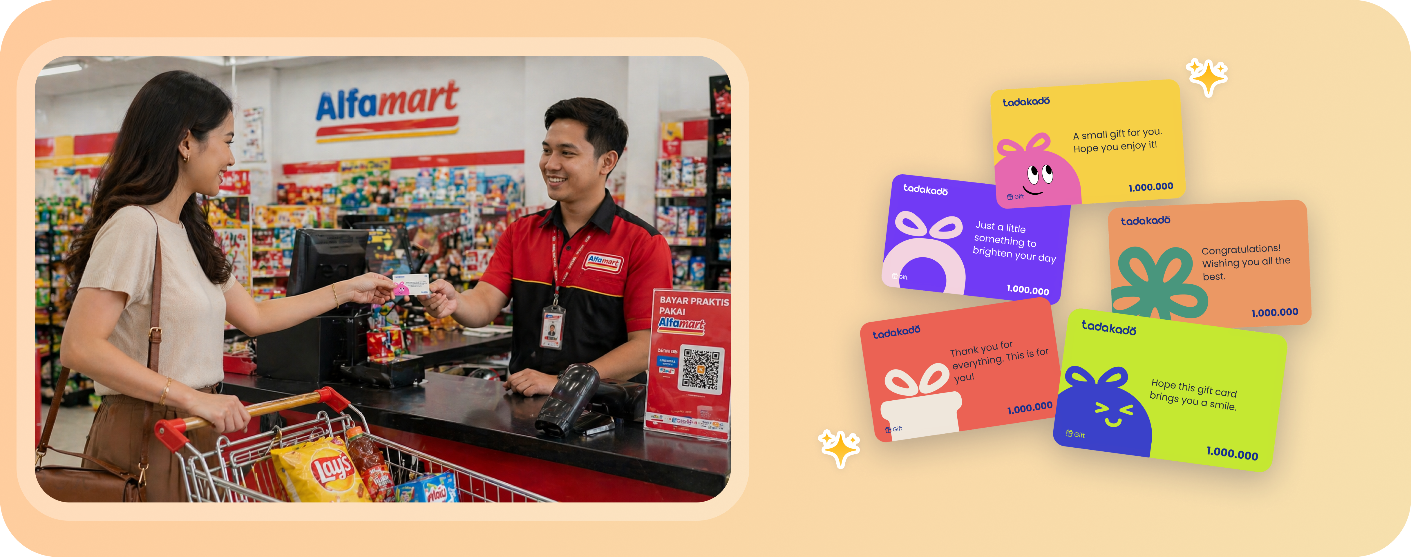 Redeem voucher tadakado langsung di merchant offline